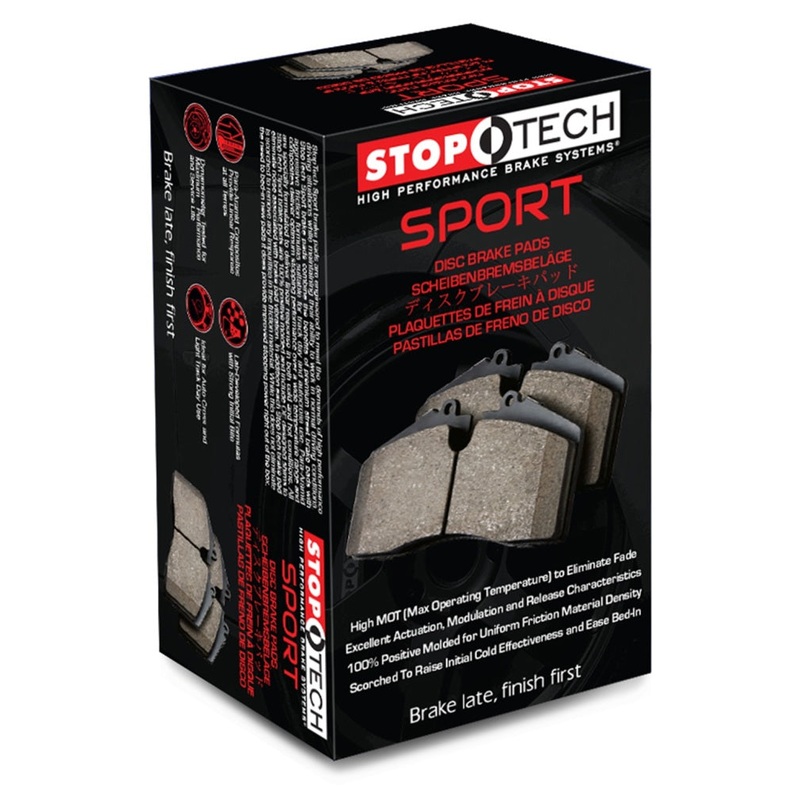 StopTech Sport Brake Pads w/Shims & Hardware – Rear