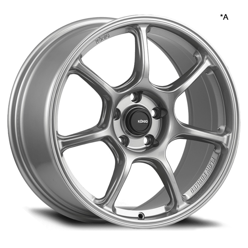Konig Ultragram 18×8.5 5×100 ET38 Titanium Metallic Knurled Bead