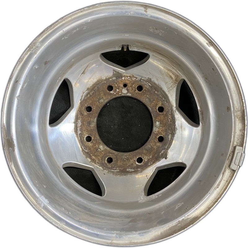 17″ SIERRA 3500 PICKUP 11-17 DRW 17×6.5 forged polished aluminum opt RS7 rear outer aluminum Original OEM Wheel Rim