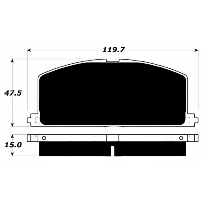 Porterfield Brake Pads for 1986 TOYOTA CELICA GT-S