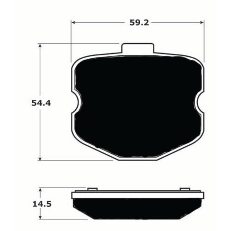 Porterfield Brake Pads for 2008 CHEVROLET CORVETTE Z06