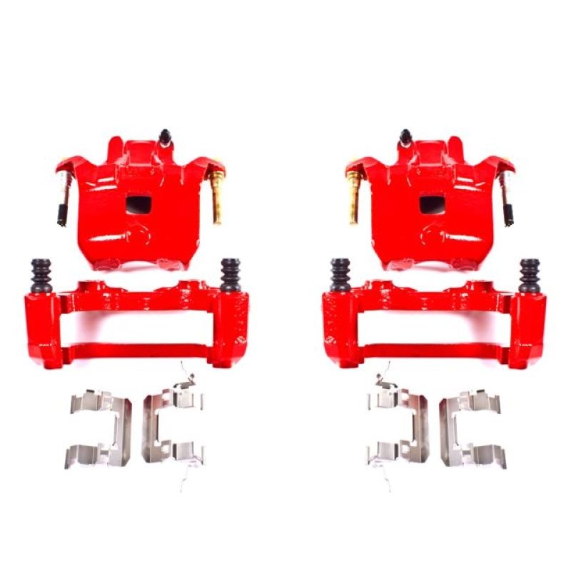 Power Stop 02-04 Infiniti I35 Front Red Calipers w/Brackets – Pair