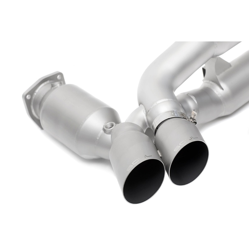 SOUL 13-19 Porsche 991.1 / 991.2 Turbo Sport X-Pipe Exhaust – GT2 Style Tips (Signature Satin)