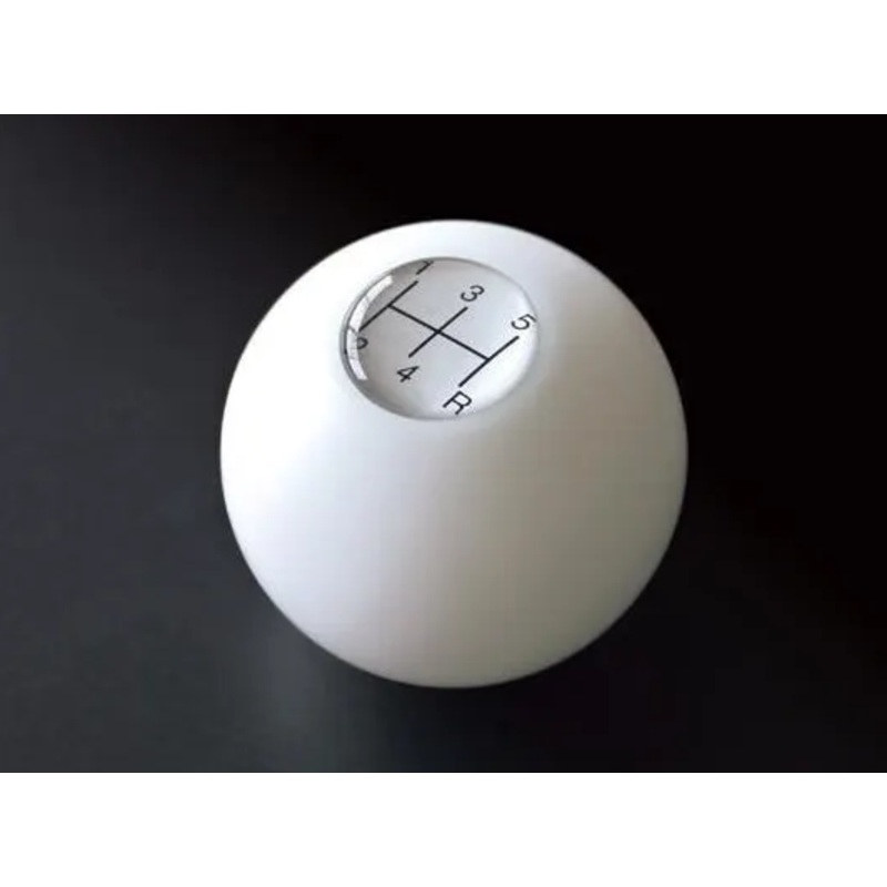 Cusco Sports Shift Knob White Duracon 1990-2005 Mazda Miata / 2008-2016 Mitsubishi Lancer Evolution / Universal M10 x 1.25mm for Nissan, Mitsubishi, Mazda