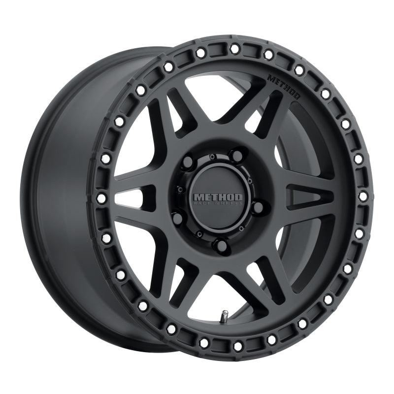 Method MR312 17×9 -12mm Offset 5×5 71.5mm CB Matte Black Wheel
