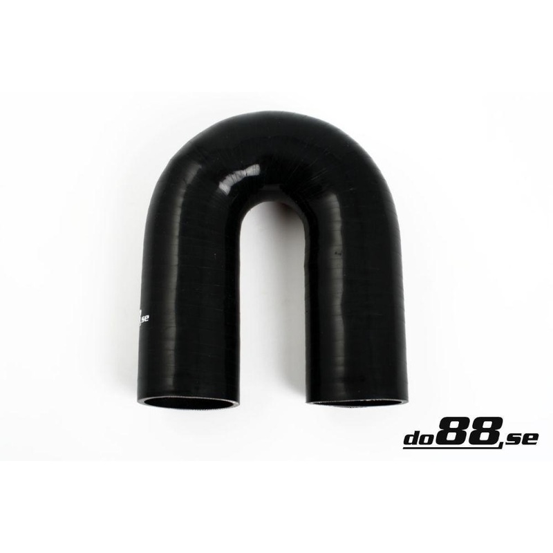 Silicone Hose Black 180 degree 2,375” (60mm)