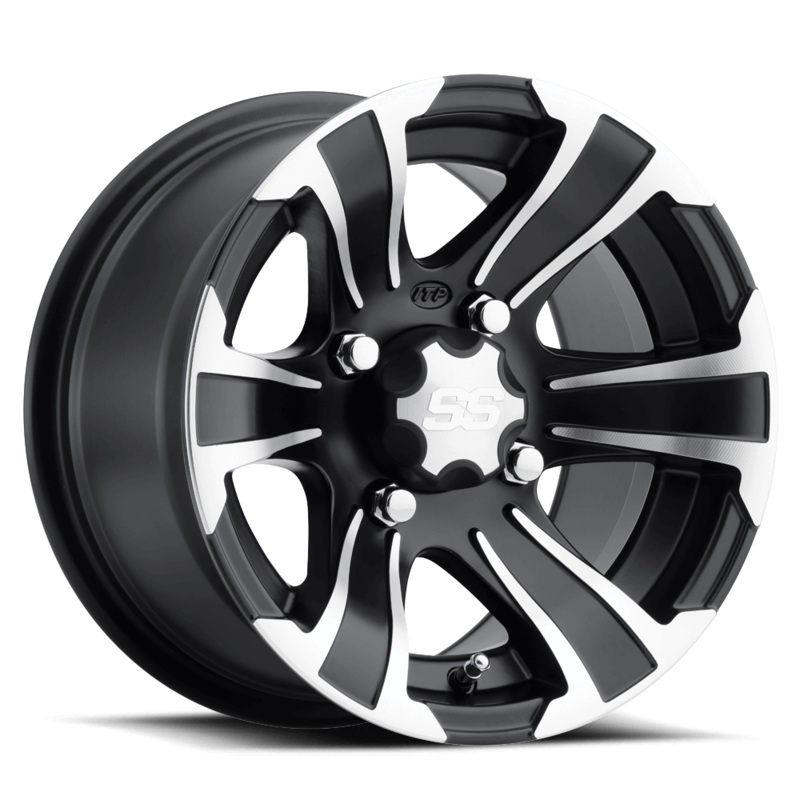 SS Alloy SS312 12×7 Black w/ Machined Wheel by ITP