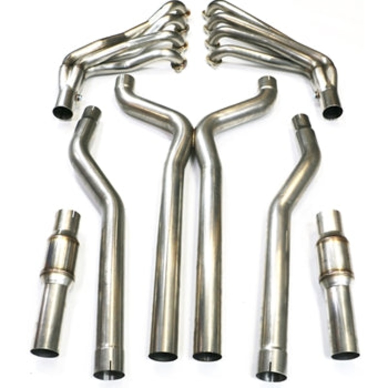 TSP 2010-2015 Camaro SS & ZL1 6.2L 2.00″ Long Tube Headers, 3″ X-Pipe w/High-Flow Cats – 304 Stainless Steel