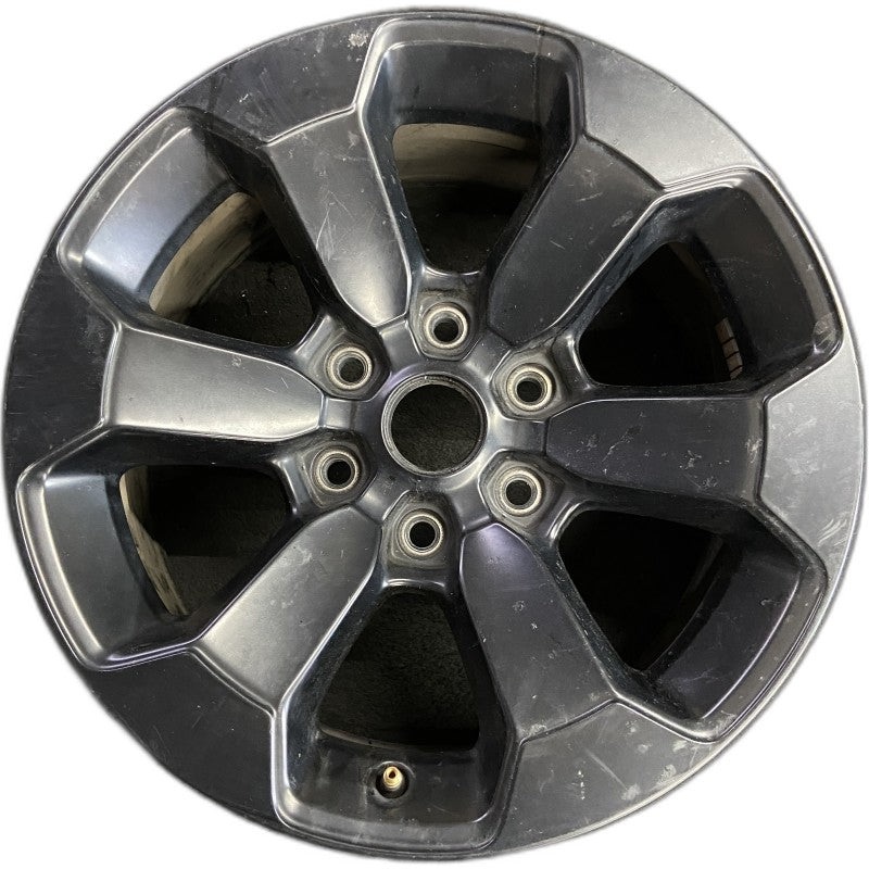 18″ DODGE 1500 PICKUP 20-21 6 lug 18×8 aluminum 6 spoke opt WBS black Original OEM Wheel Rim