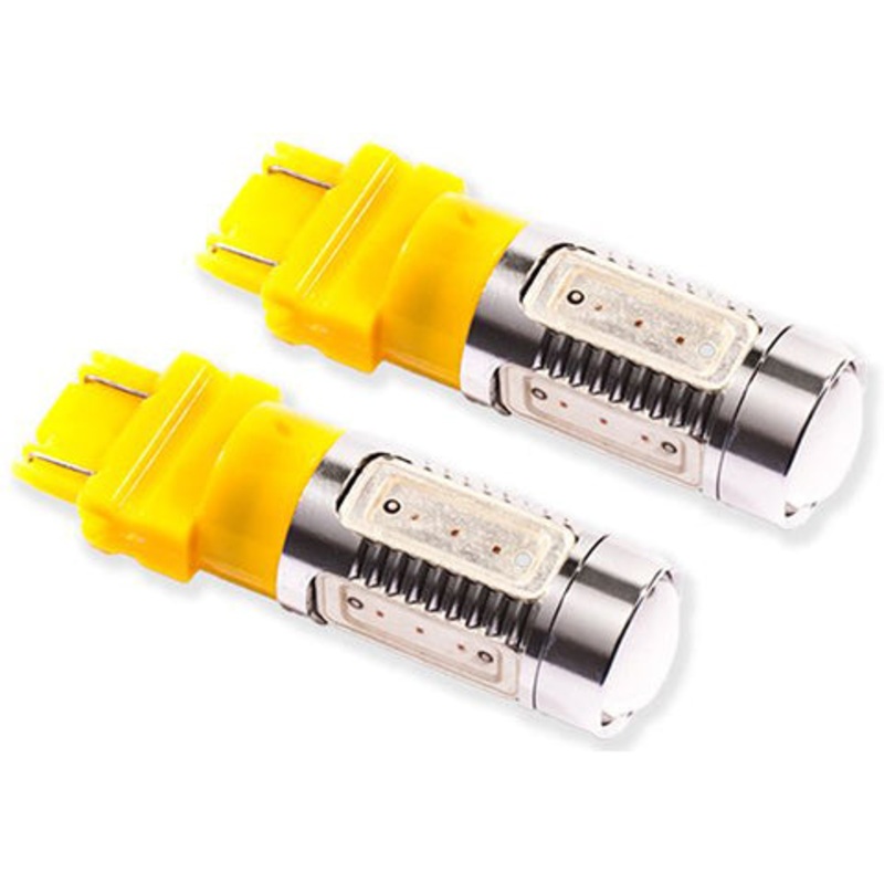 Diode Dynamics 3157 LED Amber Lights | 2001-2003 Honda Civic Coupe, 2000-2003 BMW M5, and 1994-2009 Ford Mustang GT (2x3157_HP48A)