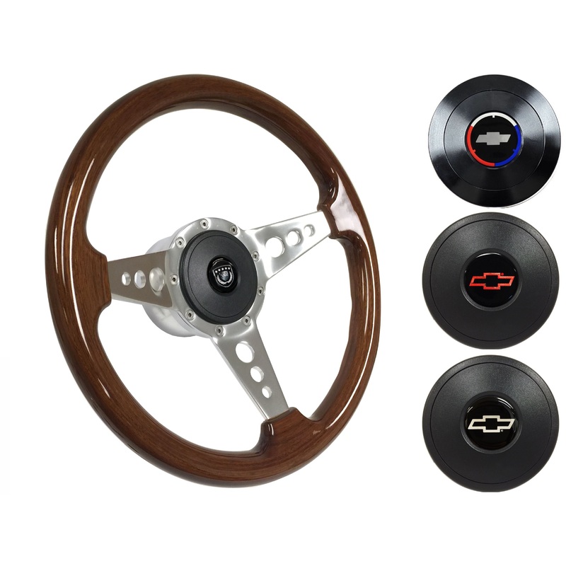 1962-68 Chevy Nova Steering Wheel Kit | Mahogany Wood | ST3076