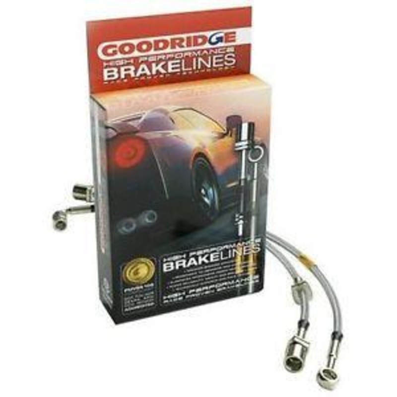 99-03 Mazda Protege (Rear Drum) SS Brake Line Kit by Goodridge