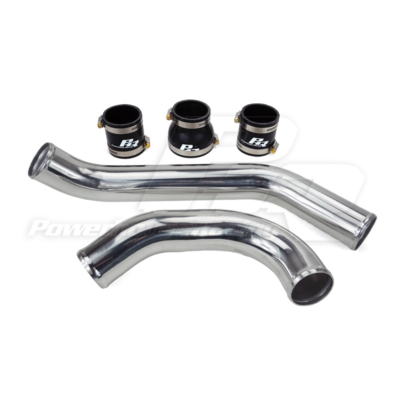 PowerHouse Racing (PHR) 2.5″ Street Torque Hot Side (Drop Down) Intercooler Pipe Kit for Greddy 3-Row Intercooler- Gloss black powder coat