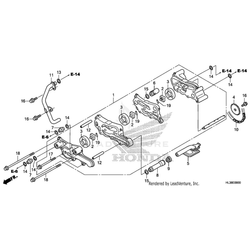 Sprocket, Oil Pump Driven (19T) by Honda