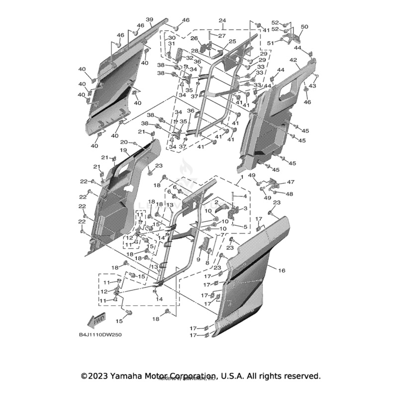 Trim, Side Panel 4 by Yamaha
