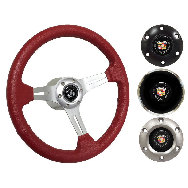 1969-89 Cadillac Telescopic Steering Wheel Kit | Red Leather | ST3014RED
