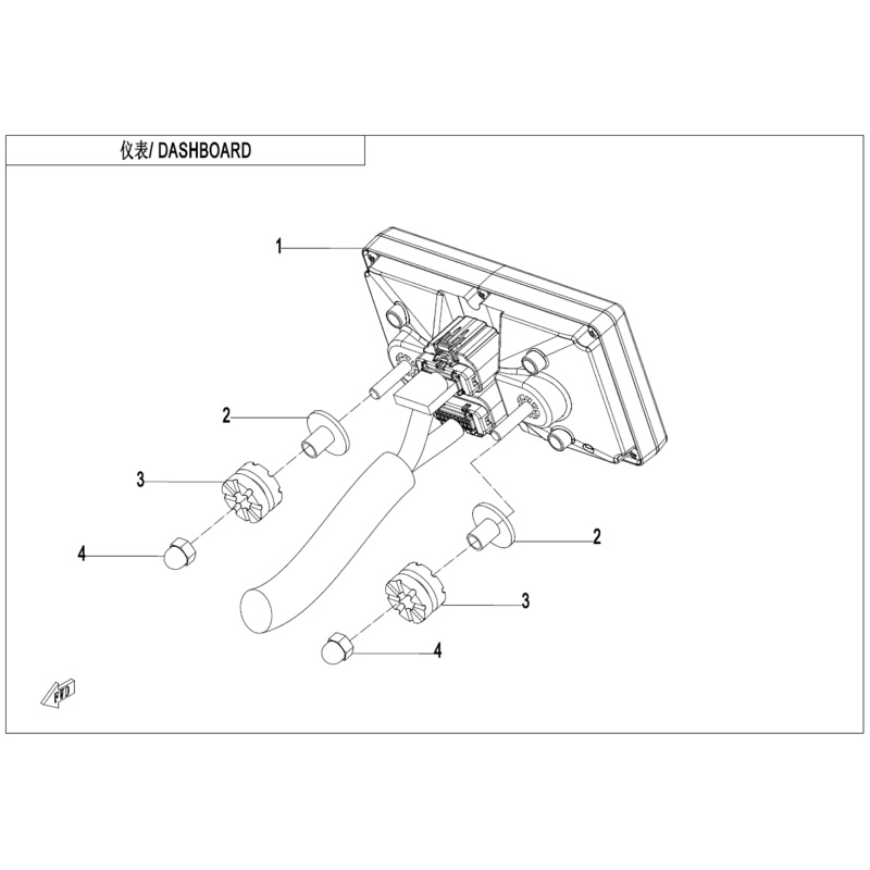 Dashboard (Replaces 5Byv-171000-8A00) by CF Moto