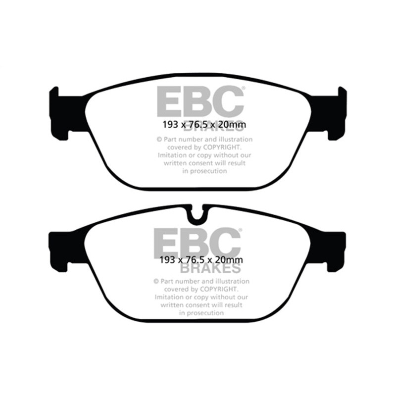 EBC 11-12 Audi A8 Quattro 3.0 Supercharged Yellowstuff Front Brake Pads