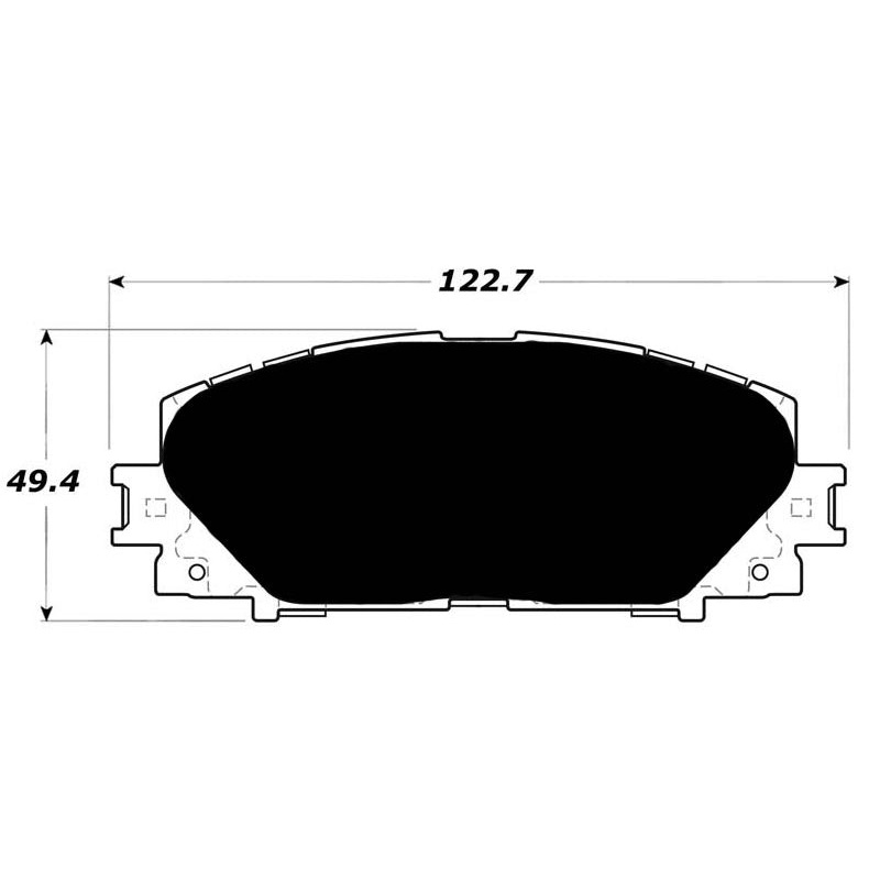 Porterfield Brake Pads for 2007 TOYOTA YARIS R/Drums