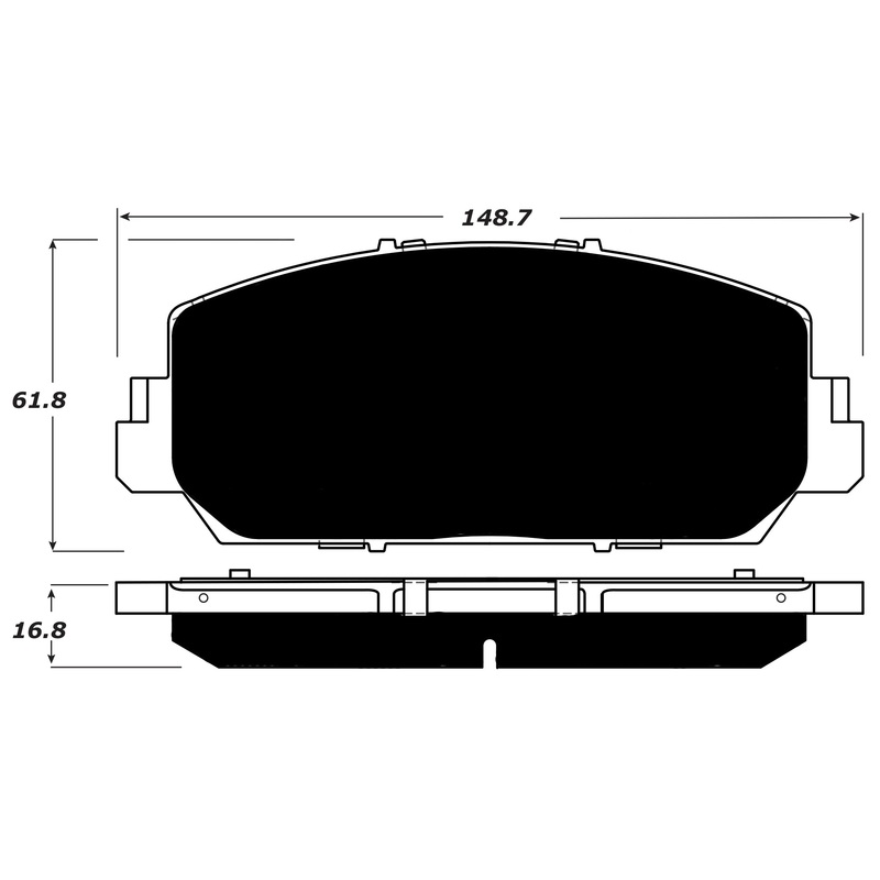 Porterfield Brake Pads for 2017 ACURA ILX