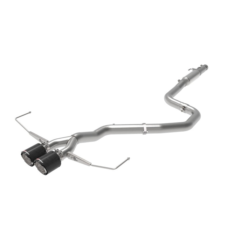 aFe Takeda Exhaust Cat-Back 19-20 Hyundai Veloster 304SS Carbon Fiber Dual Tips Exhaust