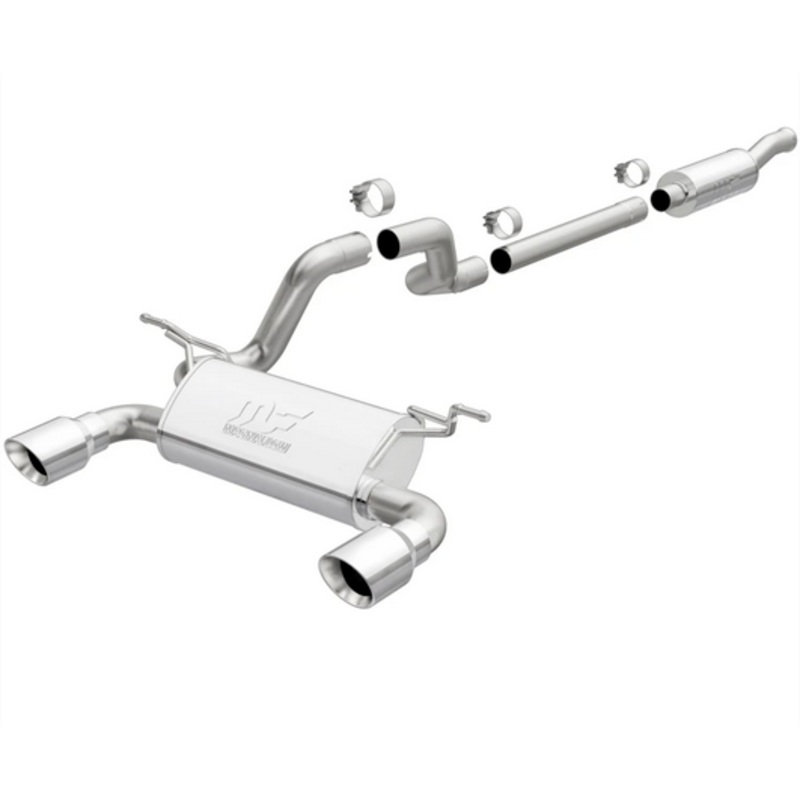 Magnaflow Street Series Cat Back Performance Exhaust System 2018-2024 Jeep Wrangler JL L4-2.0L (w/Dual Split Rear Exit)