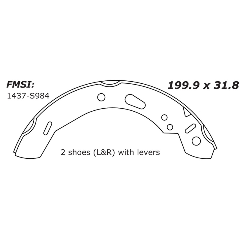 Porterfield Brake Shoes for 2019 FORD FIESTA- Rear Drum