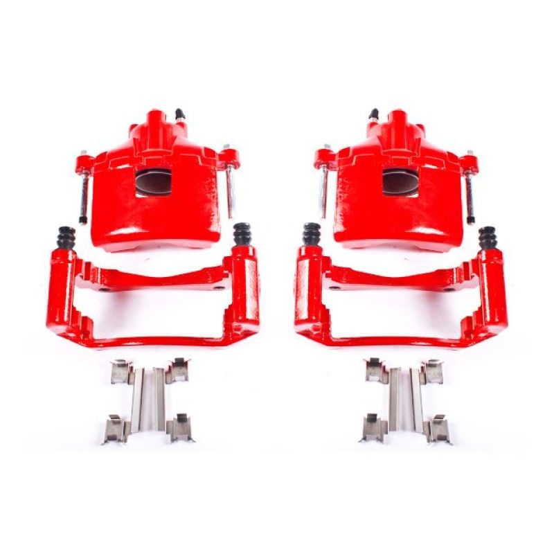 Power Stop 2004 Pontiac Grand Prix Front Red Calipers w/Brackets – Pair