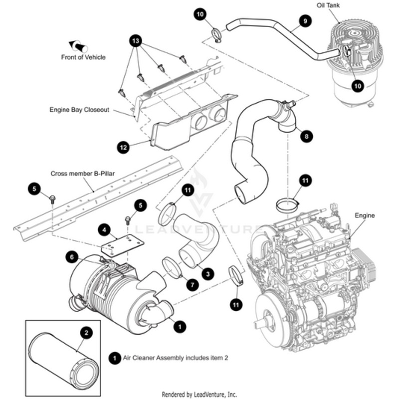 Intake Tube Inlet To Air Cleaner by Arctic Cat