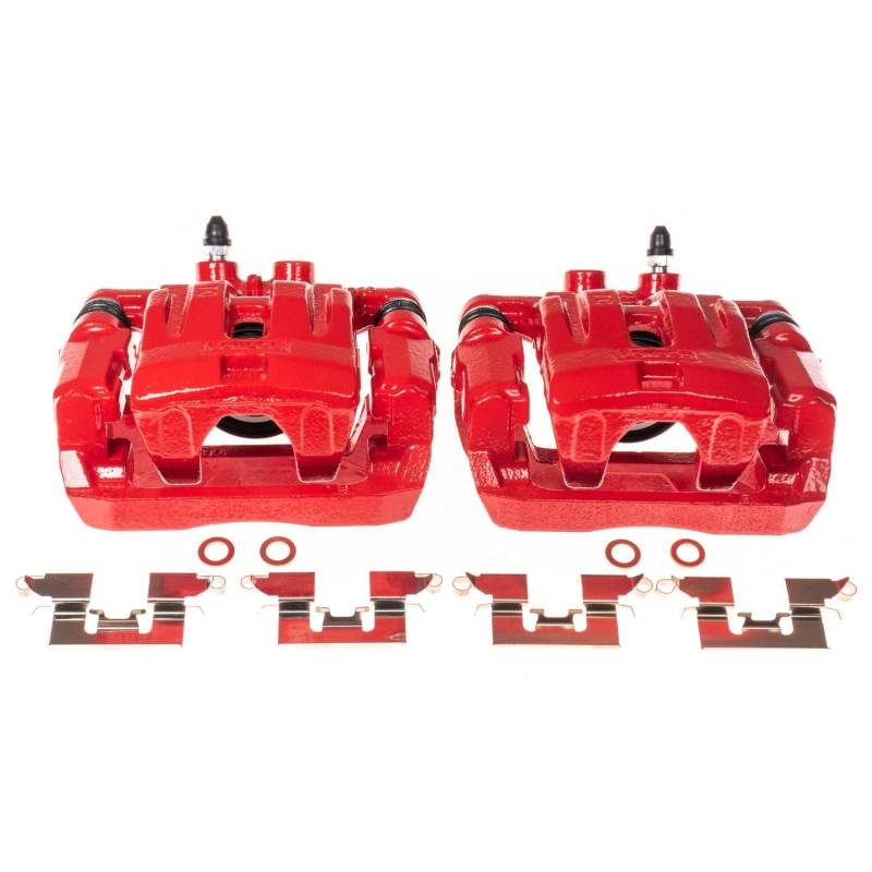 Power Stop 07-10 Ford Edge Rear Red Calipers w/Brackets – Pair