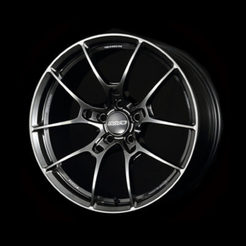 Volk Racing G025 Wheel  – 18×9.5 +45 | 5×114.3 | Shining Black Metal w/ DC Rim Edge