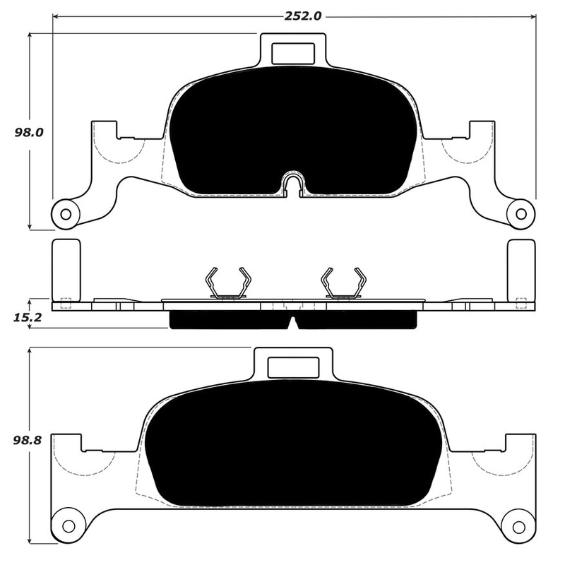 Porterfield Brake Pads for 2018 AUDI A4 – 338mm Front Disc