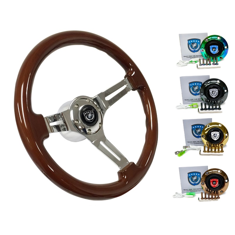 1983-90 BMW 318i Steering Wheel Kit | Mahogany Wood | ST3011