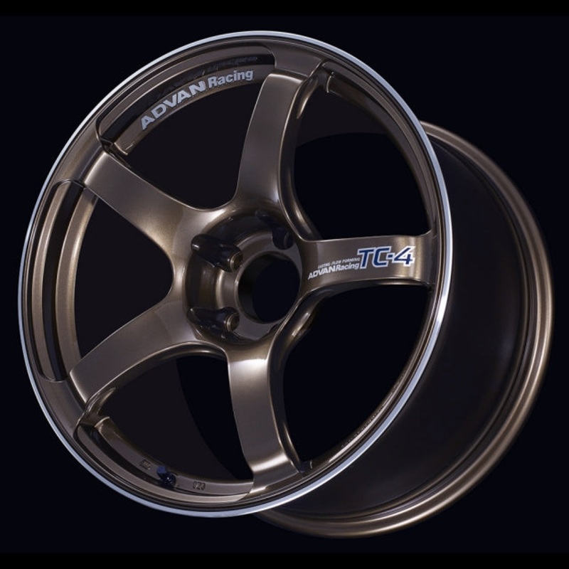 Advan TC-4 Wheel – 18×8.5 +45 | 5×114.3 | Umber Bronze Metallic & Ring