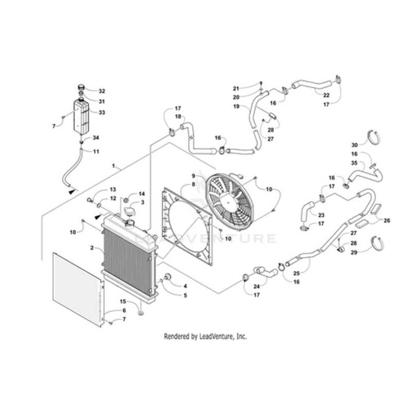 Coolant Hose – Upper Engine by Arctic Cat