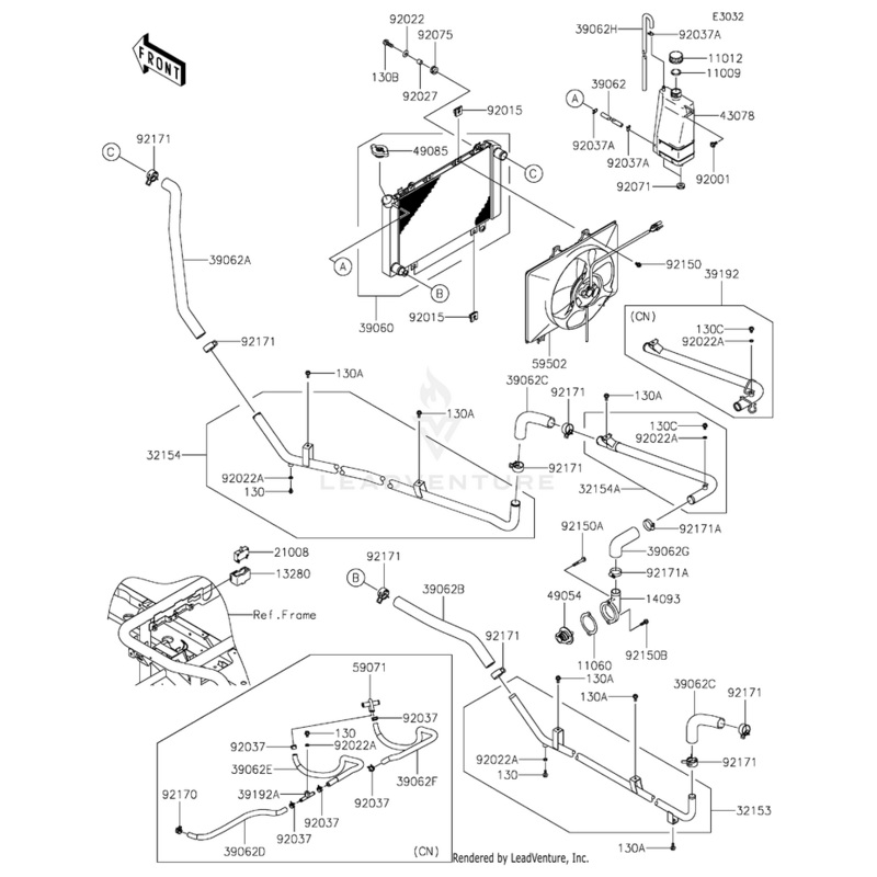 Gasket,Reservoir Tank Cap by Kawasaki