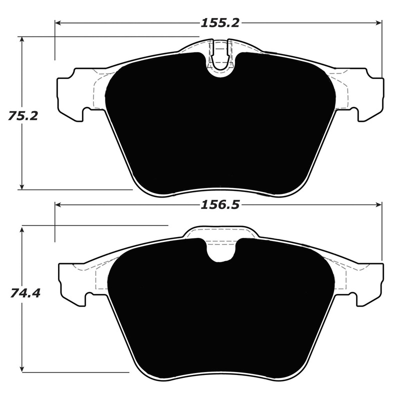 Porterfield Brake Pads for 2008 JAGUAR XJR-S