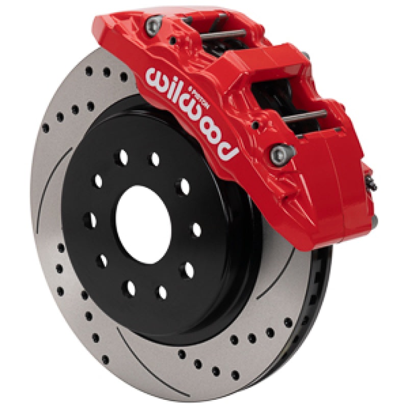 Wilwood 07-18 Jeep Wrangler (JK) Aero6-DM Front Brake Kit – D&S – Red