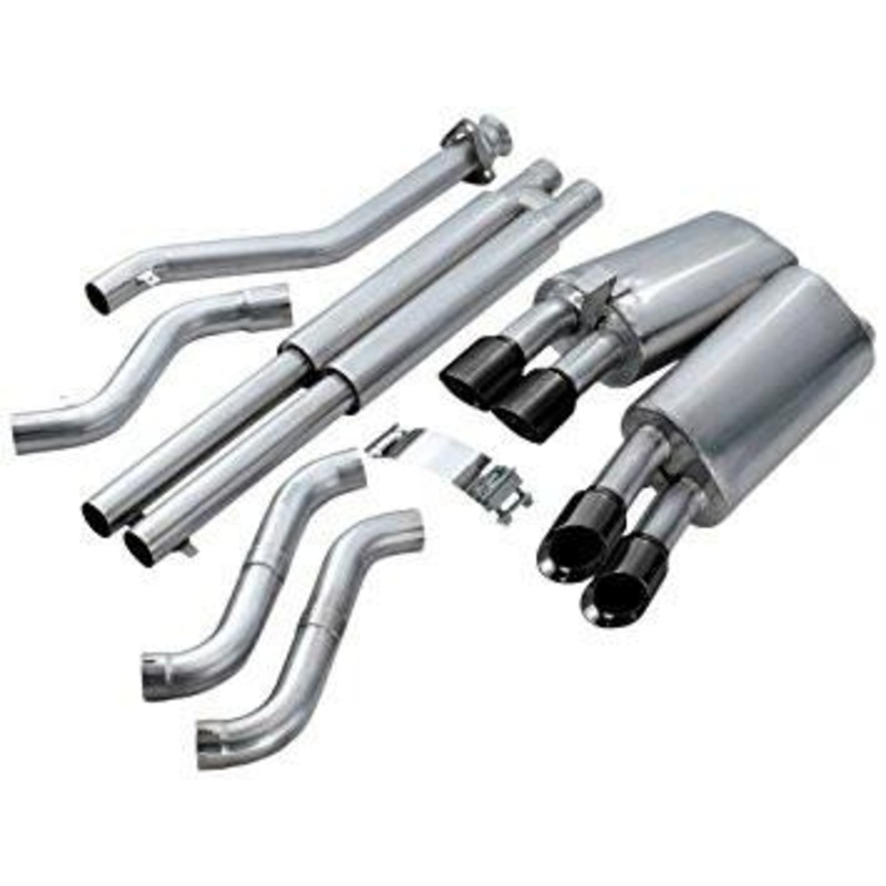 Corsa 2.5″ Cat-Back Quad Tip Exhaust – Black Tips | 1996 Chevrolet Corvette C4 (14118BLK)