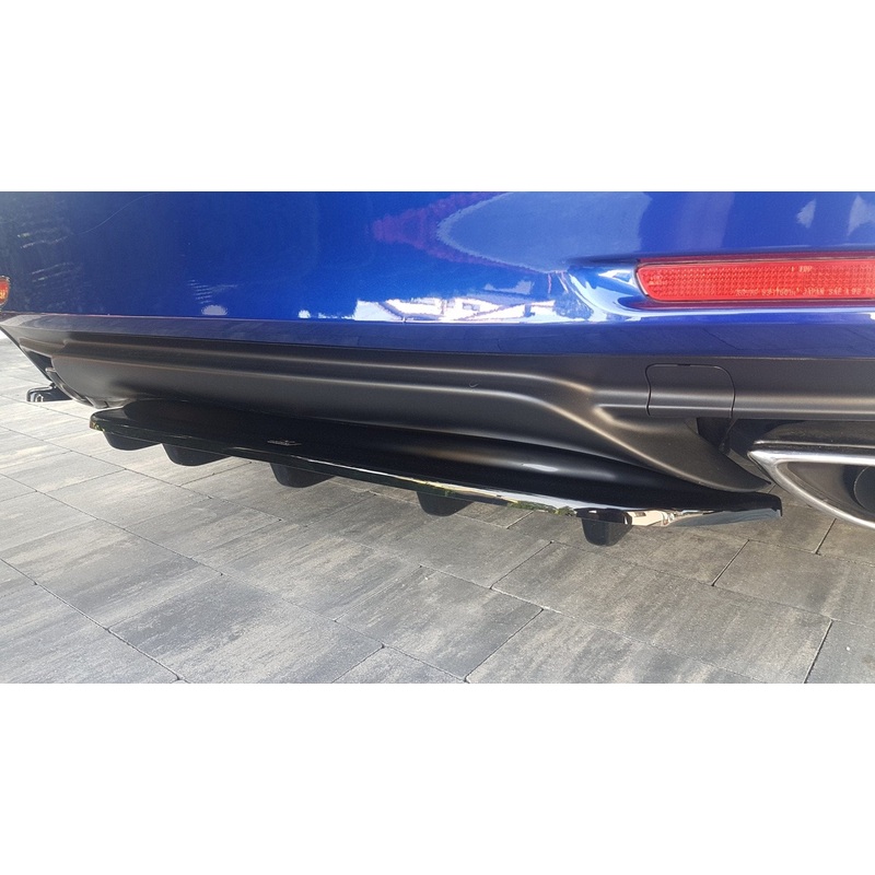 Maxton Design Central Rear Splitter – (With Vertical Bars) – Lexus RC