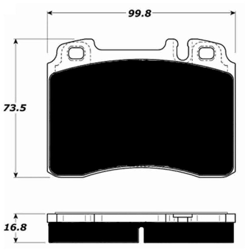 Porterfield Brake Pads for 1991 MERCEDES-BENZ 300SL