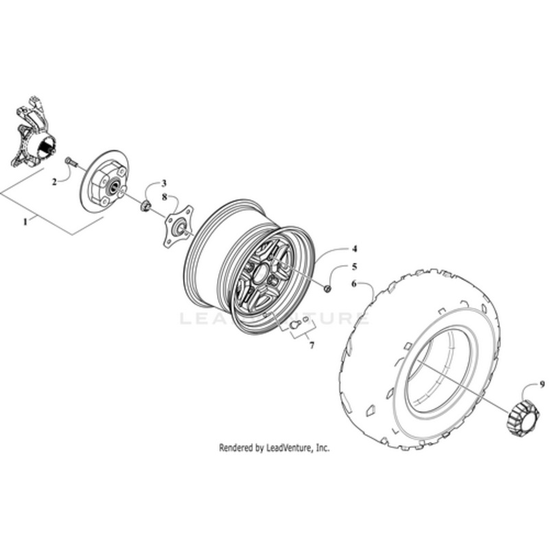 Tire 27X11-14 Maxxis Bighorn Rear by Arctic Cat