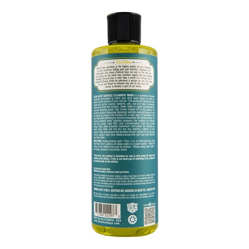 Chemical Guys Clean Slate Surface Cleanser Wash Soap – 16oz