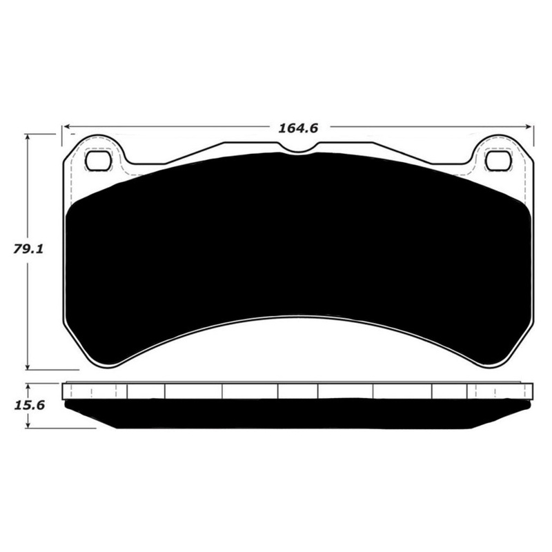 Porterfield Brake Pads for 2009 LEXUS IS F