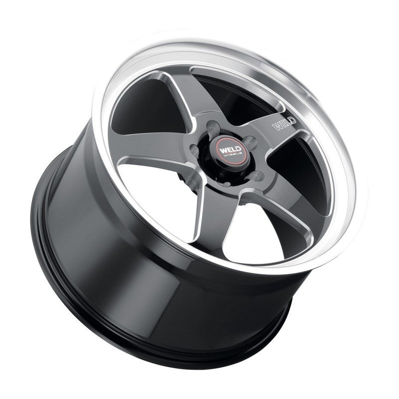 Weld S155 18×12 Ventura Drag 5×120 ET52 BS8.55 Gloss BLK MIL DIA 78.1