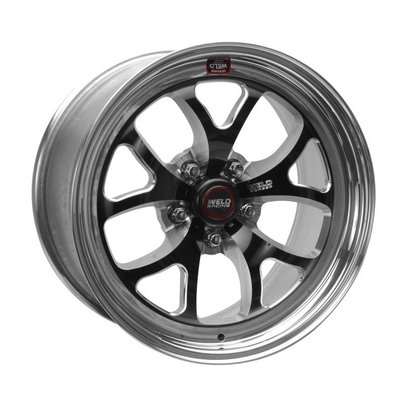 Weld S76 17×11 / 5x120mm BP / 7.7in. BS Black Wheel (High Pad) – Non-Beadlock