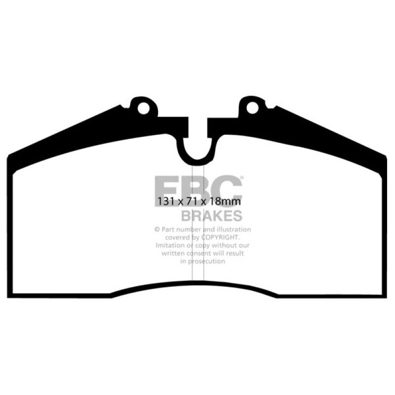 EBC 96-98 Porsche 911 (993) 3.6 Carrera 4S Yellowstuff Rear Brake Pads