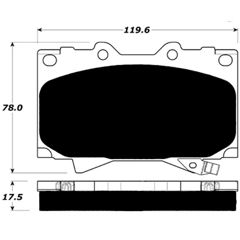 Porterfield Brake Pads for 2001 LEXUS LX 470