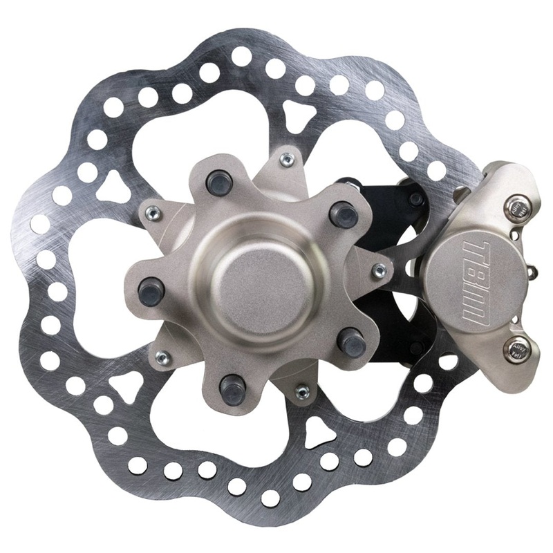 Racecraft 300116 (79-04 Mustang) Ultra Lites 2″ Drop Billet Spindle Lightweight 2 Piston Front Brake Kit (5 on 4.75 Hubs)