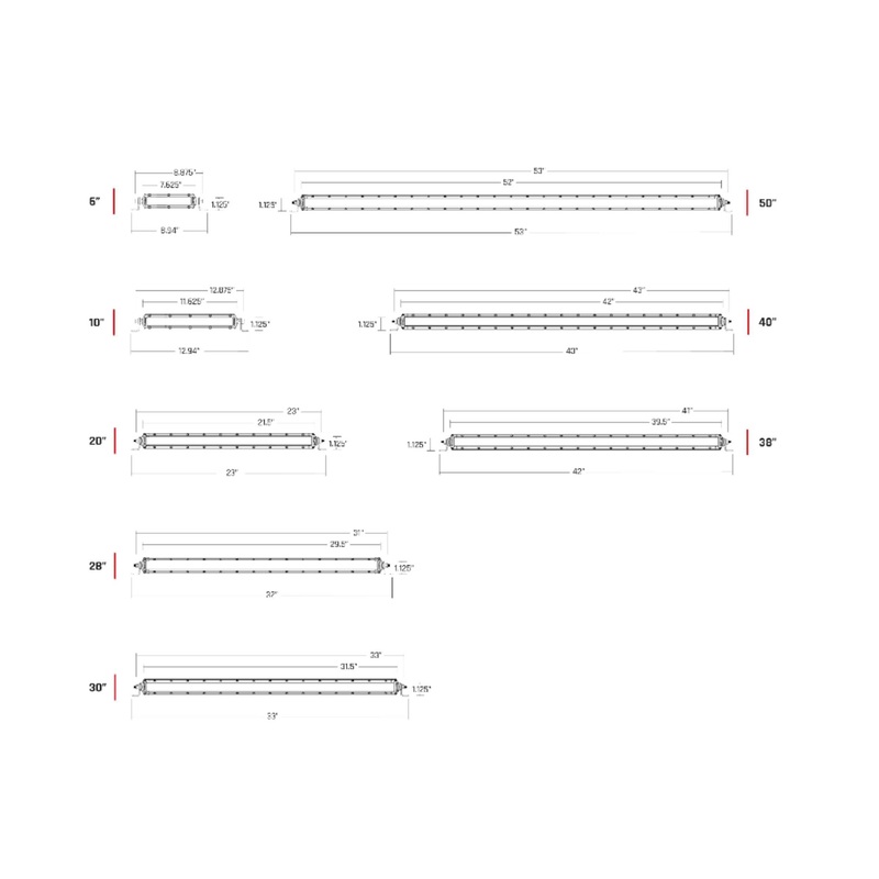 Rigid Industries Rigid SR-Series Pro Midnight LED Light – Spot / 10in / Each (RIG910213BLK)